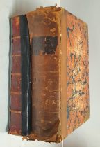 Two Hart's "Army Listings" hardback marble cover books, Dated 1897 and 1876 (2)