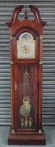 Howard Miller, longcase Grandfather clock with three weights and pendulum