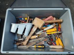 Collection of various tools including mallets and chisels etc. (Qty)