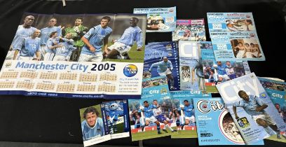 Collection of Man City programs including some from the 80s