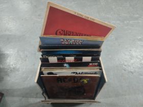 Collection of various LP's including AC/DC, Whitesnake, Blondie, The Carpenters etc. (Qty)