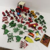 Mixed scale diecast tractors and more
