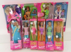10 Vintage Barbie, Ken & Teresa Dolls NIB
