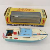 Lang Craft Motor Boat Model in Box- 11"