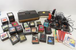 Original Atari with Controllers & Many Games