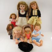 1957 Goebel Eva Harta & 6 Vintage Dolls