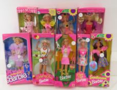 9 Vintage Garden/ Floral Barbie Dolls in Box