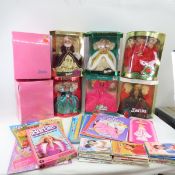 Barbie dolls, books, doll cases, romance books