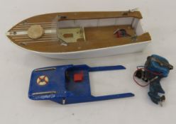 Vintage Lang Craft Model Motor Boat Project 11"
