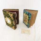 2 Antique Photo Albums with photos