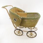 Antique Wicker Baby Buggy