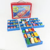 48 Matchbox Superfast diecast cars in case