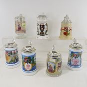 7 House of Heileman Steins