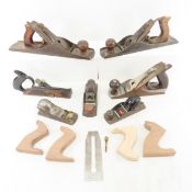 Vintage wood planes & parts