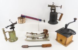 Vintage Torches, Coffee Grinder & more