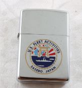 1981 Zippo Lighter U.S. Fleet Activities Japan