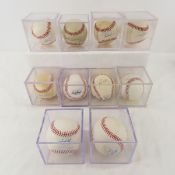 10 Autographed Baseballs