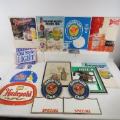 Assorted Beer Signs and Displays
