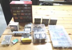 Mixed Hardware, Screws & Nails in Organizers