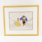 1992 Disney Beauty & The Beast Serigraph Cel