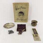 White House cook book, spittoon, ashtray & more