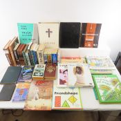 Books, hard cover, paperback, religious & music