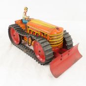 Vintage Marx Windup Hill Climber Tractor Dozer