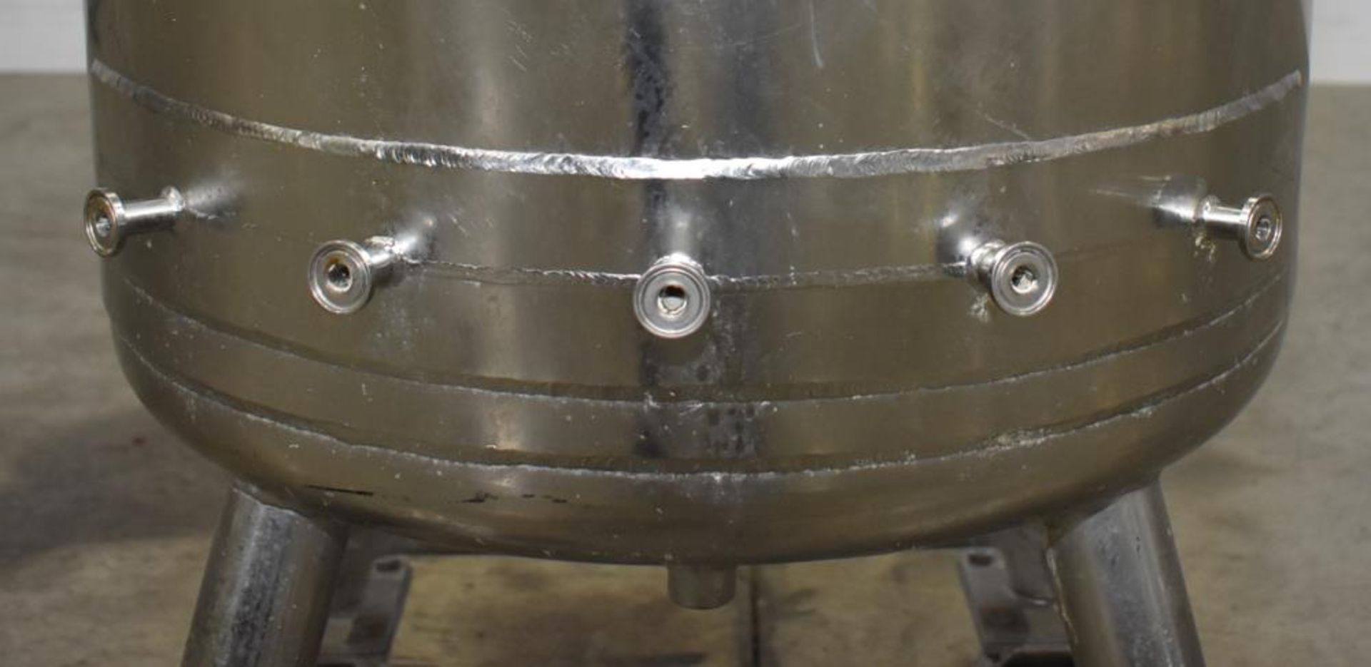 Used- Alloy Products 30 Gallon Pressure Vessel / Mix Tank, Stainless Steel, Vertical. - Image 10 of 13