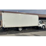 Used 2019 White Freightliner Box Truck w/ LiftGate. Model M2 106
