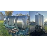 Lot of (1) Used 100 Barrel Premier Stainless Systems Brewing Tank & (1) Used 50 Barrel Brewing Tank