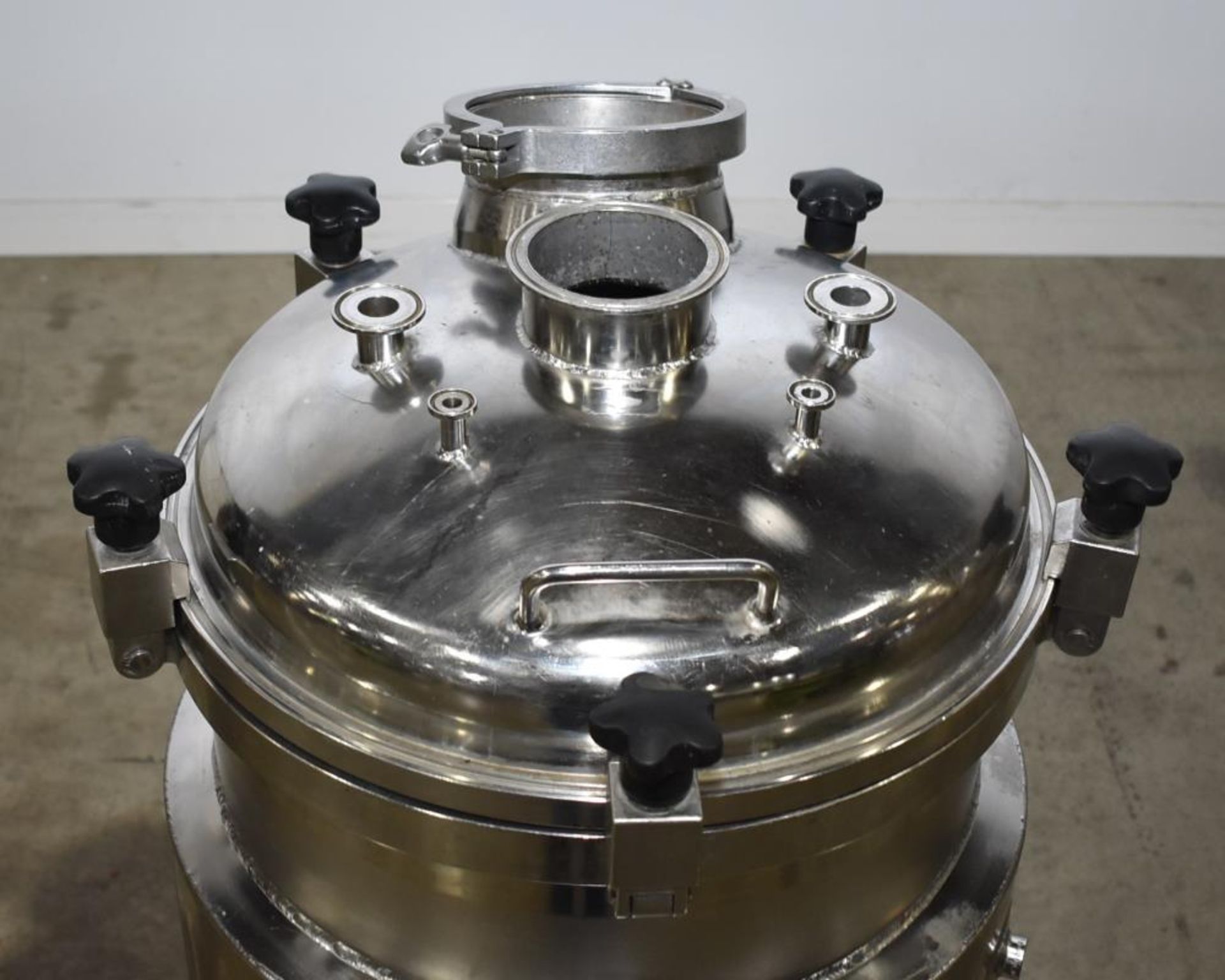 Used- Alloy Products 30 Gallon Pressure Vessel / Mix Tank, Stainless Steel, Vertical. - Image 6 of 13