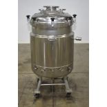 Used- Alloy Products 60 Gallon Pressure Vessel / Mix Tank, Stainless Steel, Vertical.