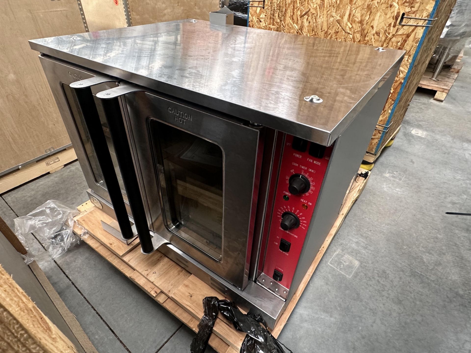 Lot of (2) New Cooking Performance Group Electric Covention Ovens. Model FEC-100-D