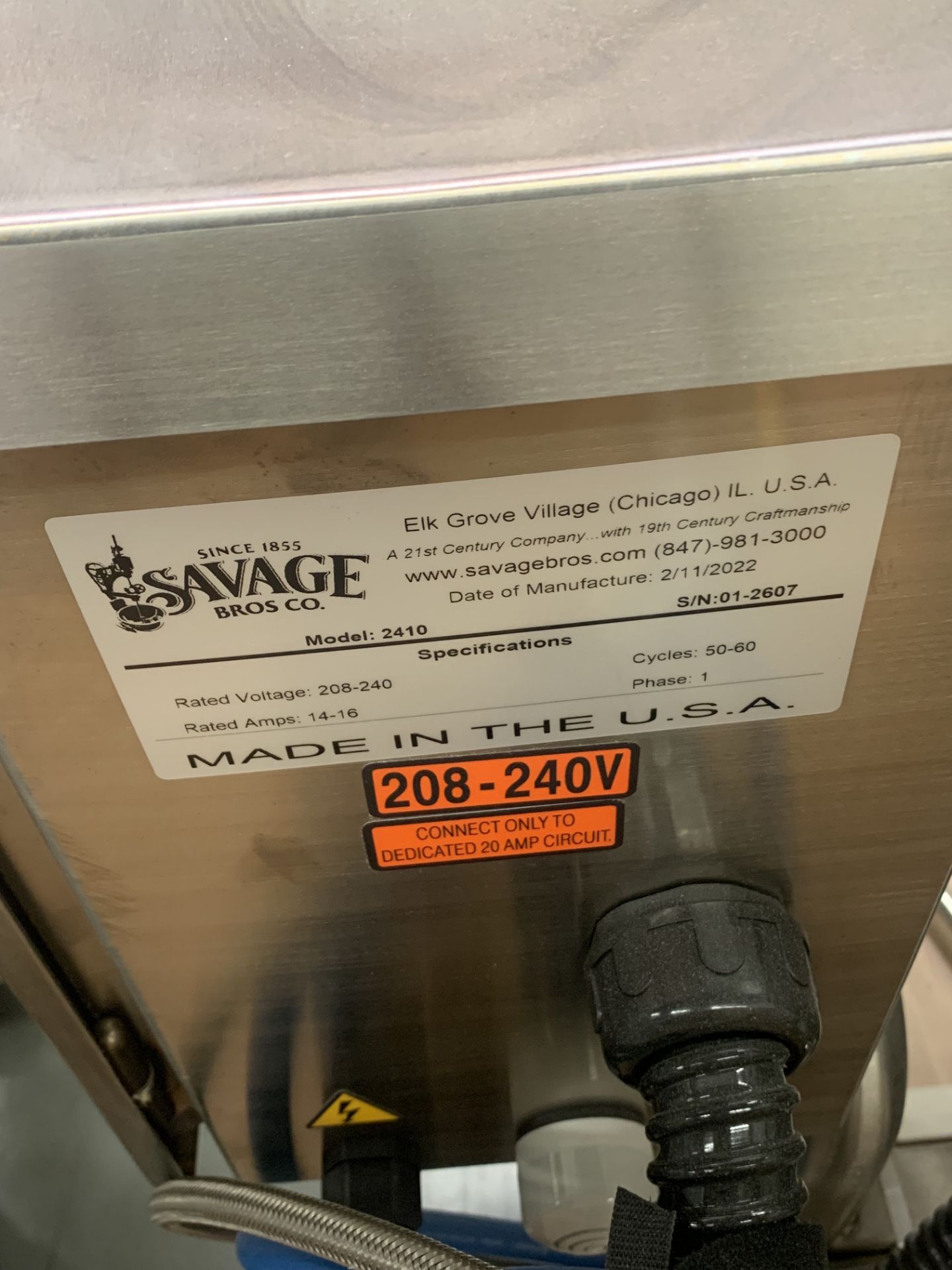 New/Unused Savage Bros Table-Top Automatic Cooker Mixer w/ PLC Control. Model 2410 / FireMixer-14 - Image 6 of 12