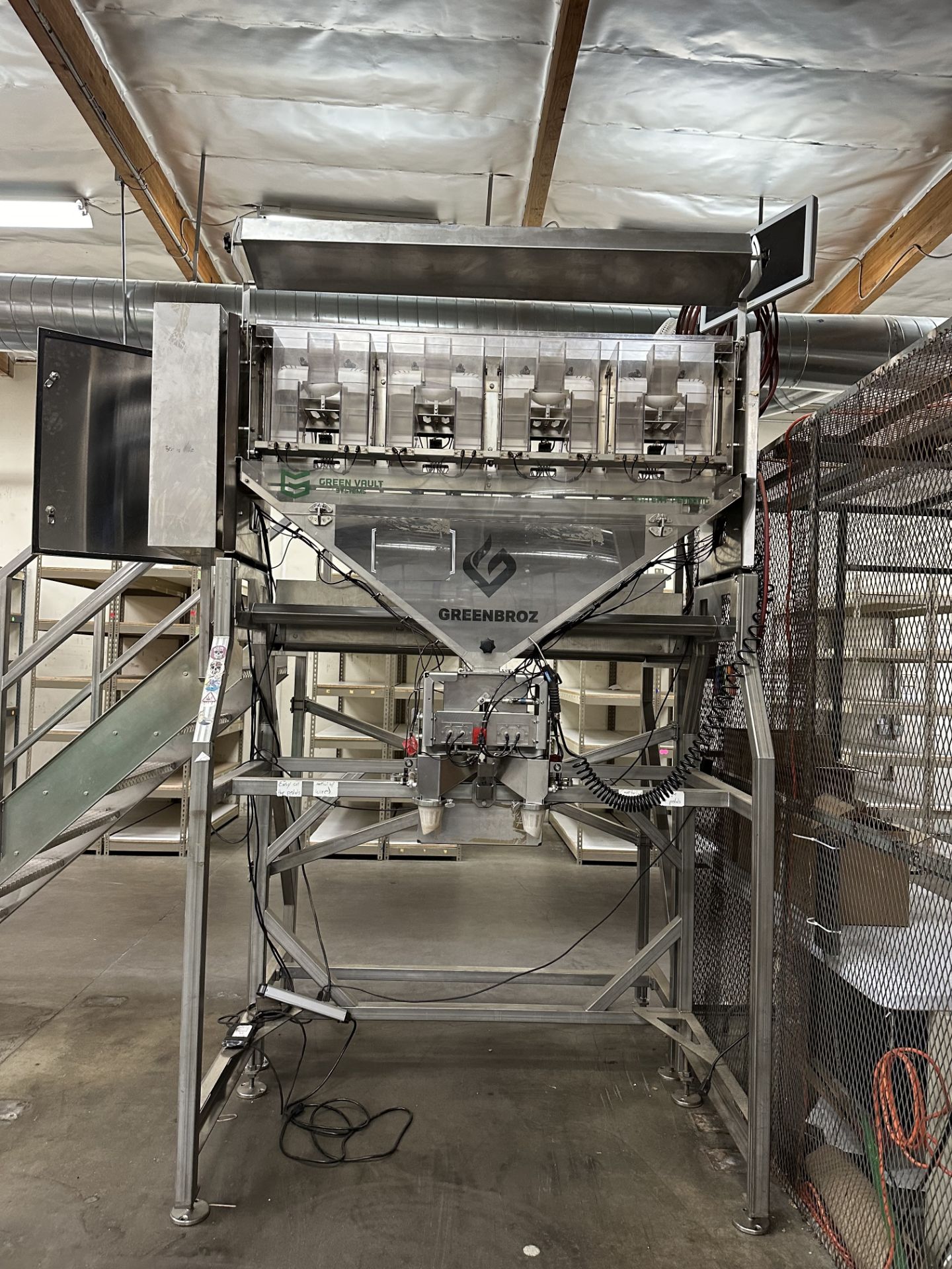 Used-Green Vault Systems Mezzanine Precision Batcher for Packaging Cannabis Flower. Model GVS 101 - Image 2 of 10