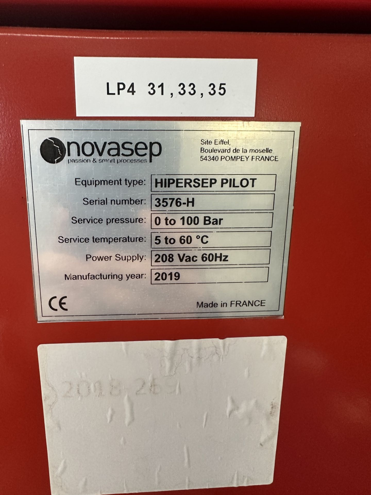 Used Novasep PROCHROM® Hipersep Pilot Preparative HPLC System w/ HPLC 50 L Column. Model LC150 . - Image 18 of 28