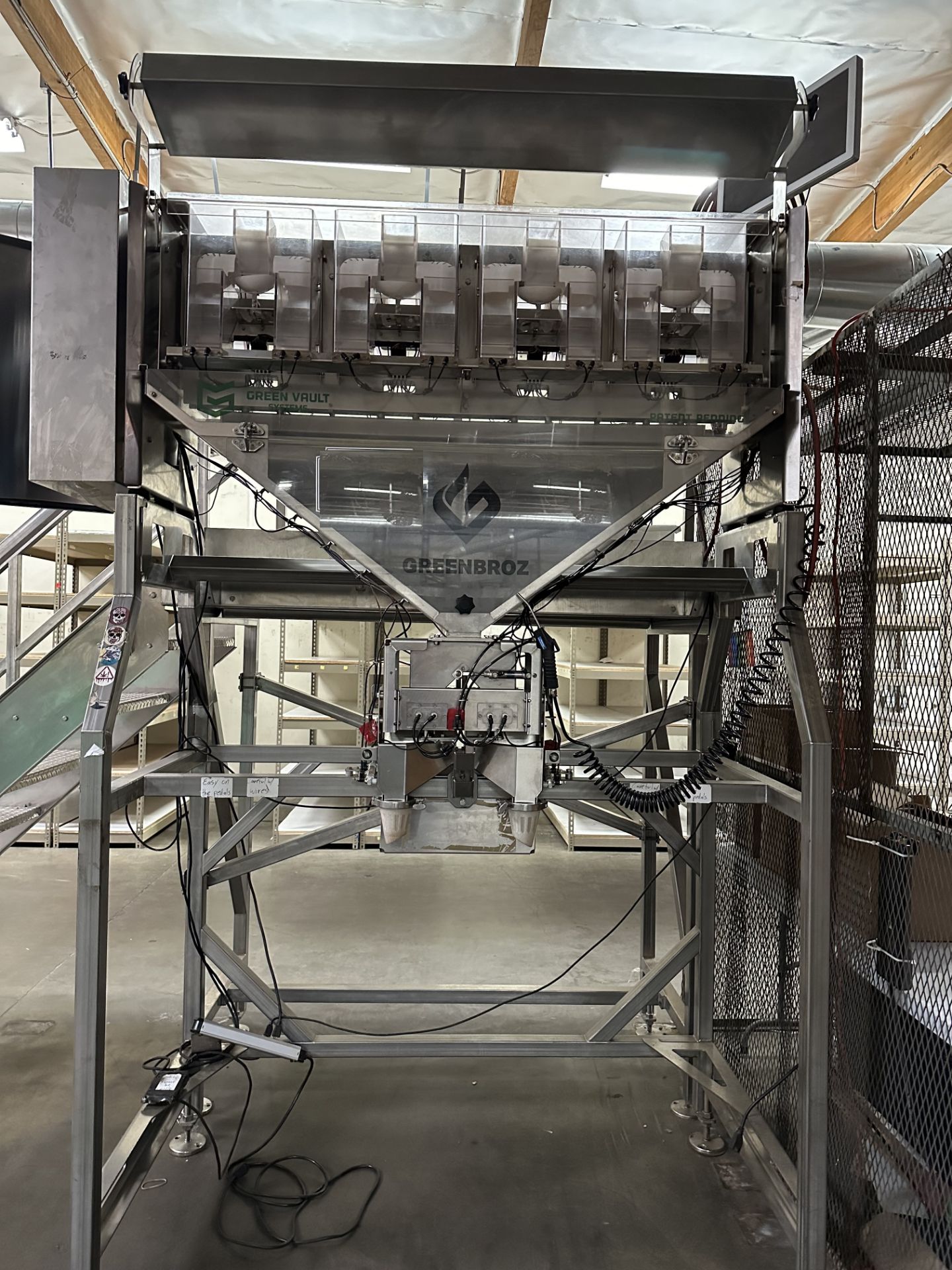 Used-Green Vault Systems Mezzanine Precision Batcher for Packaging Cannabis Flower. Model GVS 101 - Image 3 of 10
