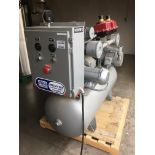 Used BuschTwo-Stage Reciprocating Vacuum pump, System w/ Receiver tank mounted.