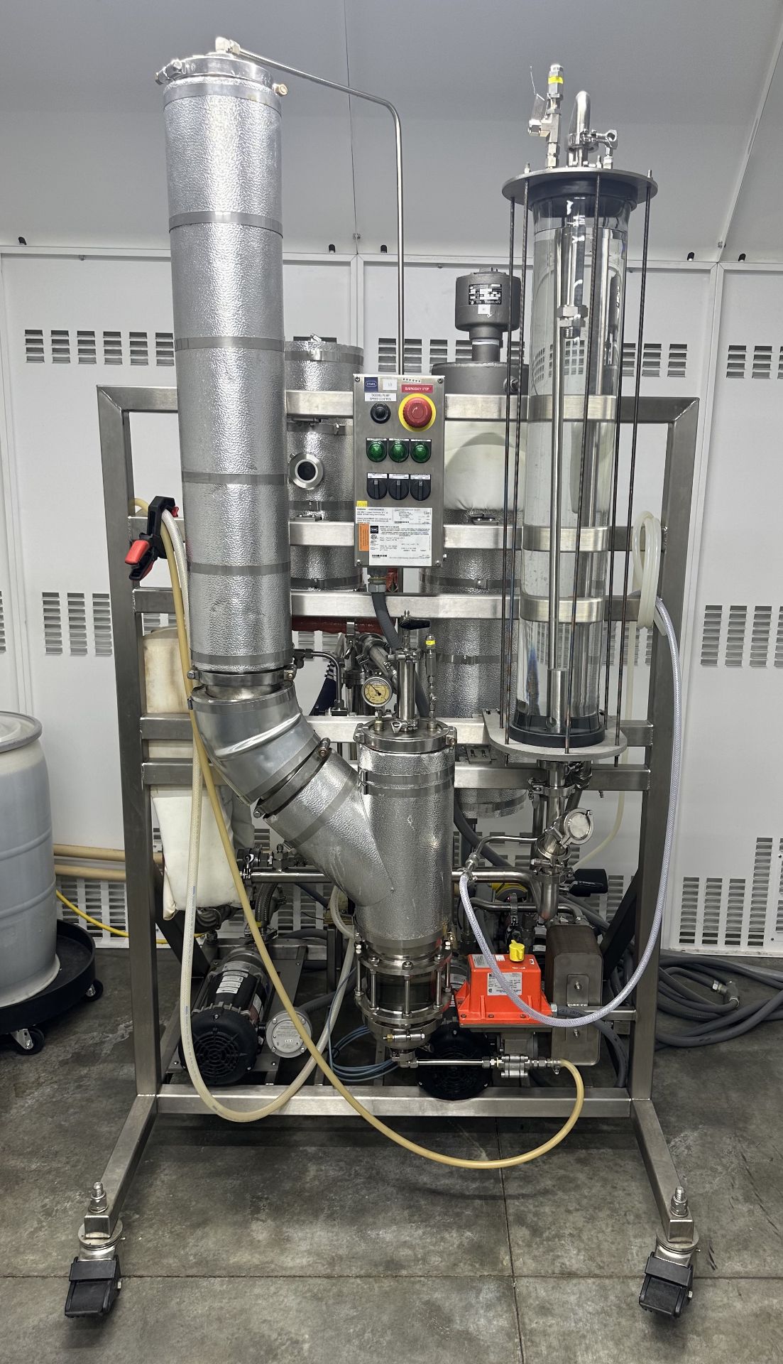 Used Yellowstone C1D1 200LPH Falling Film Evaporator w/ 200k BTU/HR Dry Fluid Cooler & UL Panel