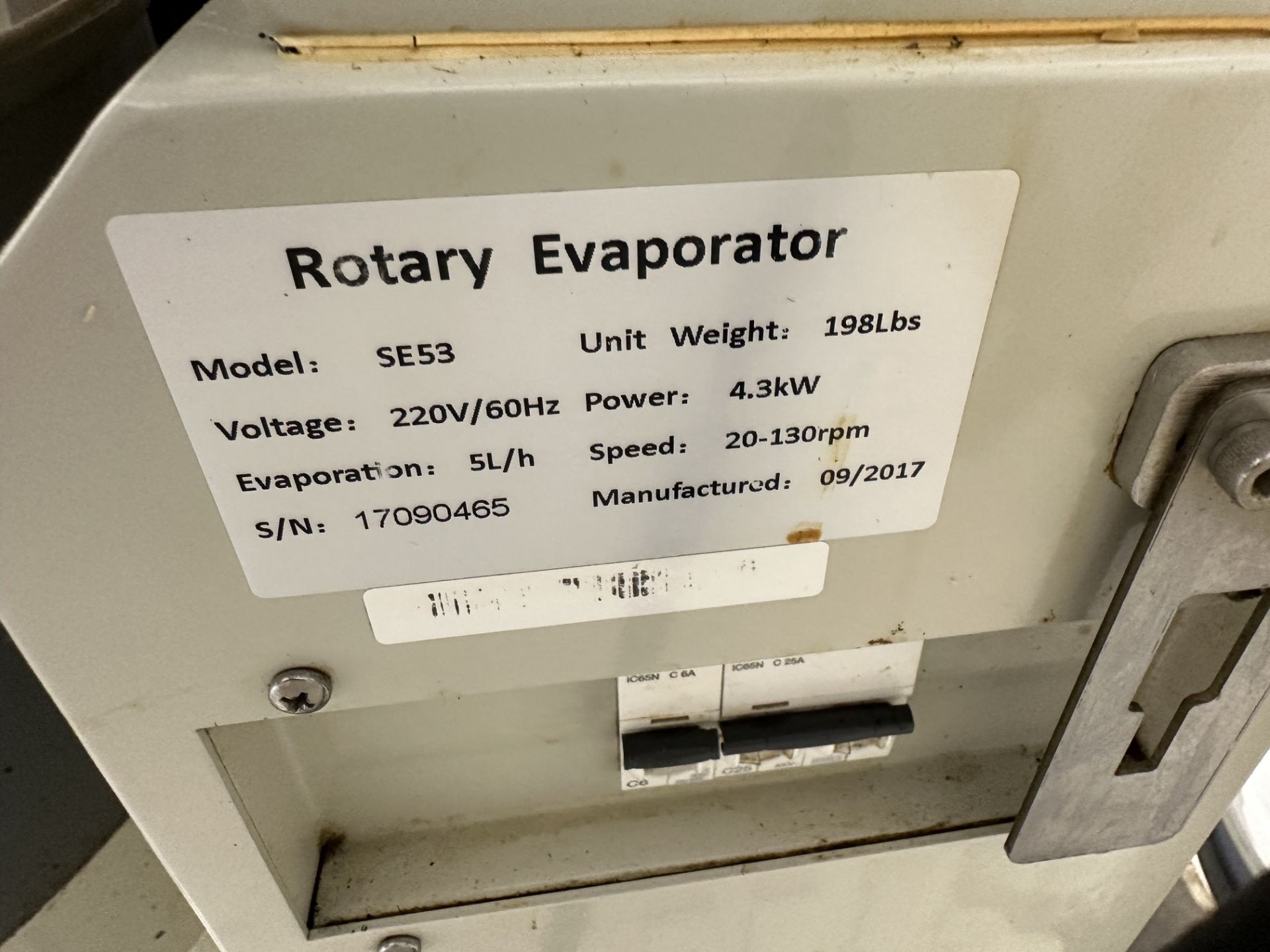 Lot of (1) Used Ai Rotary Evaporator. Model SE-53 & (3) Used Ai 10 L Rotary Evaporators. Model SE26 - Image 6 of 32