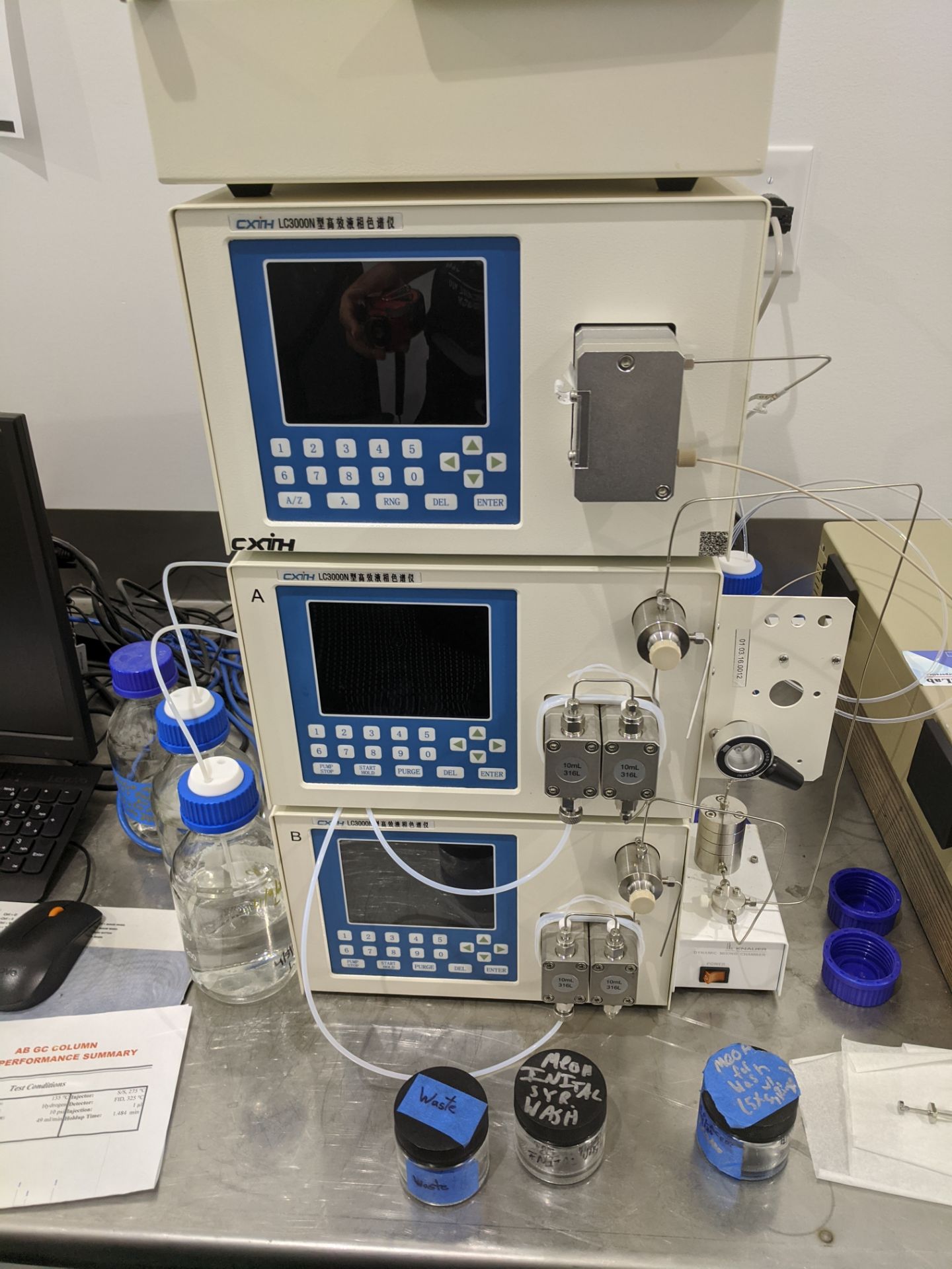 Used CXTH Isocratic Semi-Preparative System Analytic HPLC Chromatography Unit. Model LC3000.