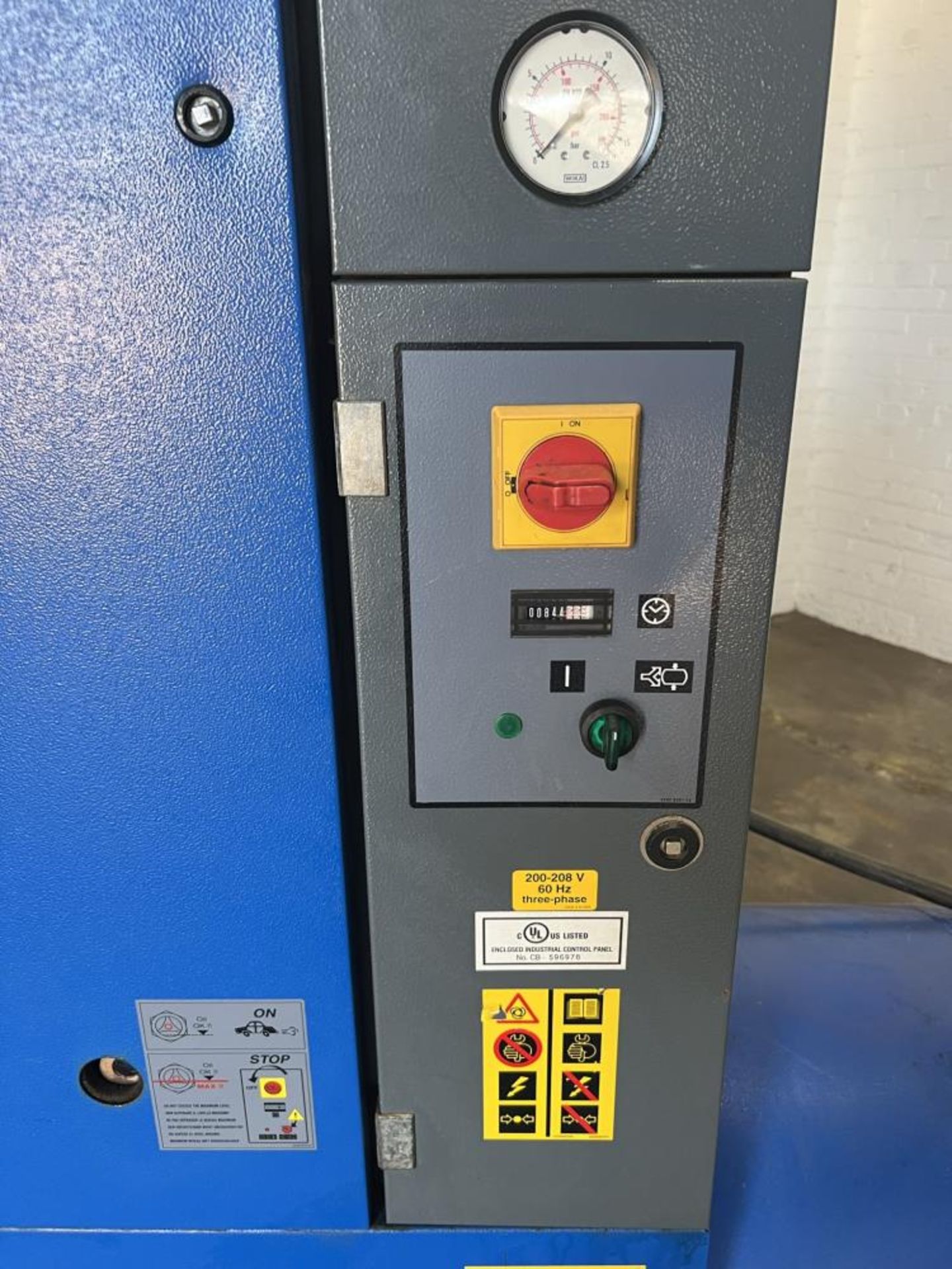 Used- Quincy QGS Rotary Screw Air Compressor, Model QGS-15. - Image 7 of 15