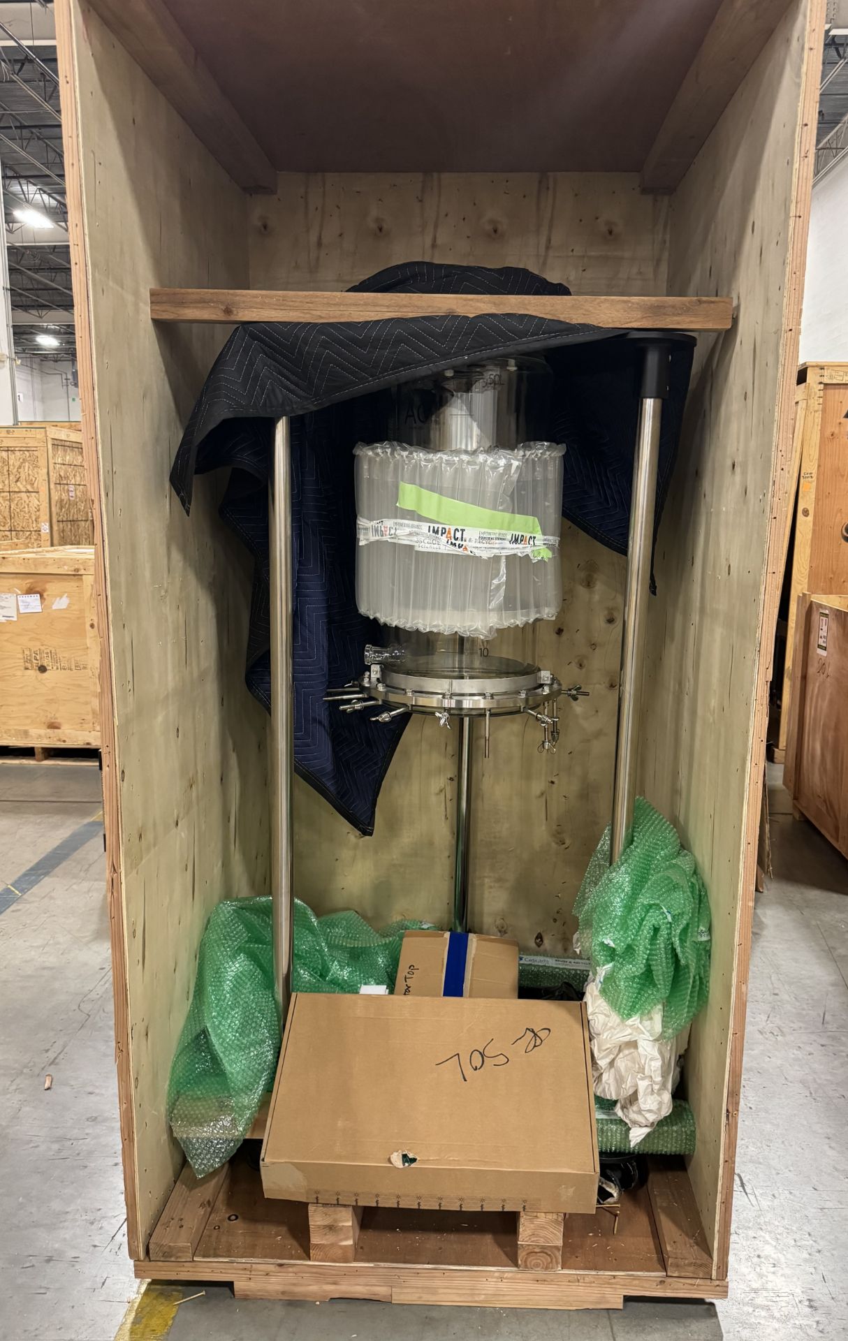New/Unused 50 L Glass Filter Reactor System. Model CDR-50.