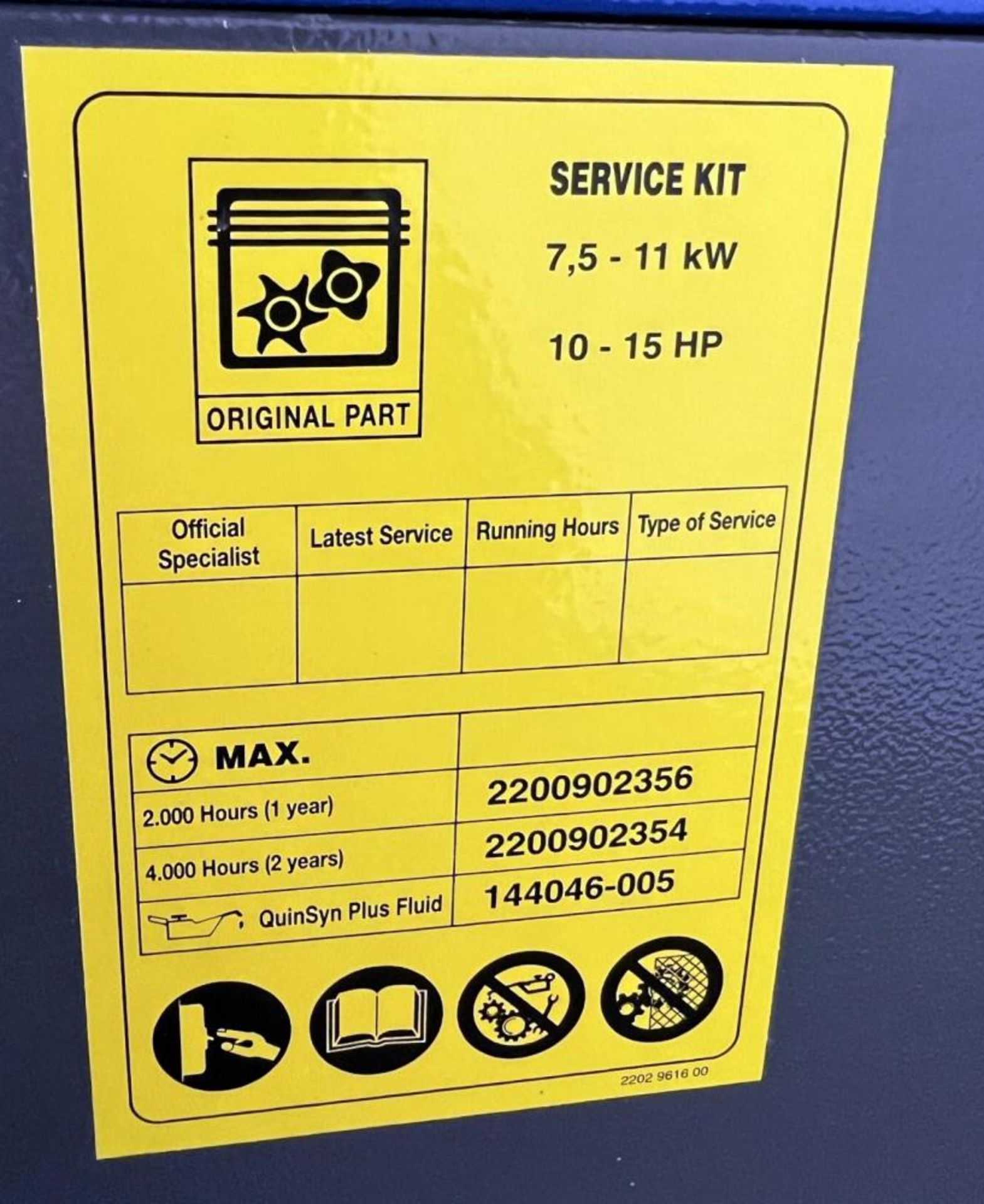 Used- Quincy QGS Rotary Screw Air Compressor, Model QGS-15. - Image 11 of 15