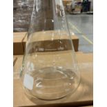Lot of (172) New/Unused - 2000ml Erlenmeyer Flasks Borosilicate Glass.