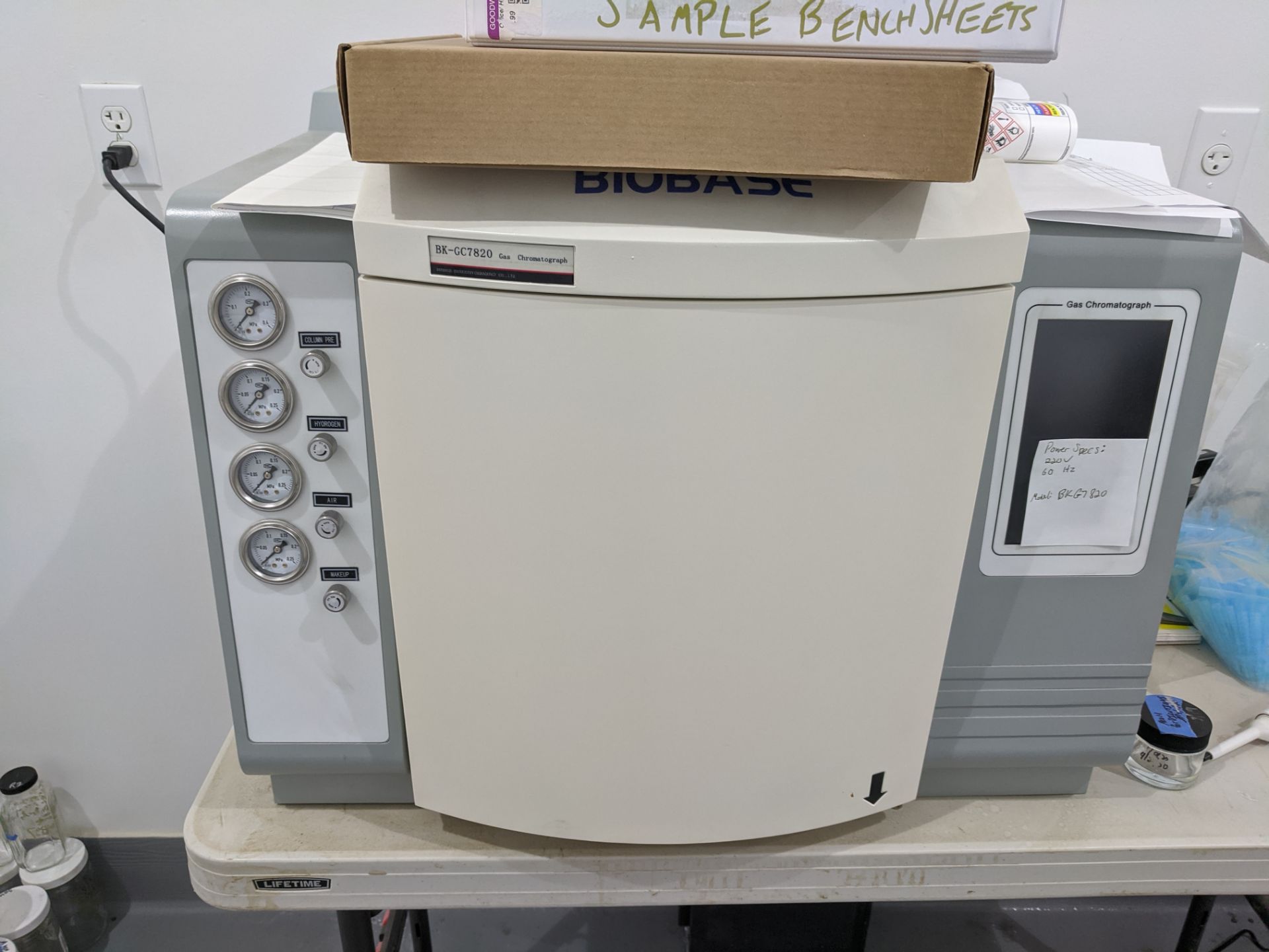 Used BIOBASE Gas Chromatograph Analyzer. Model BK-GC7820