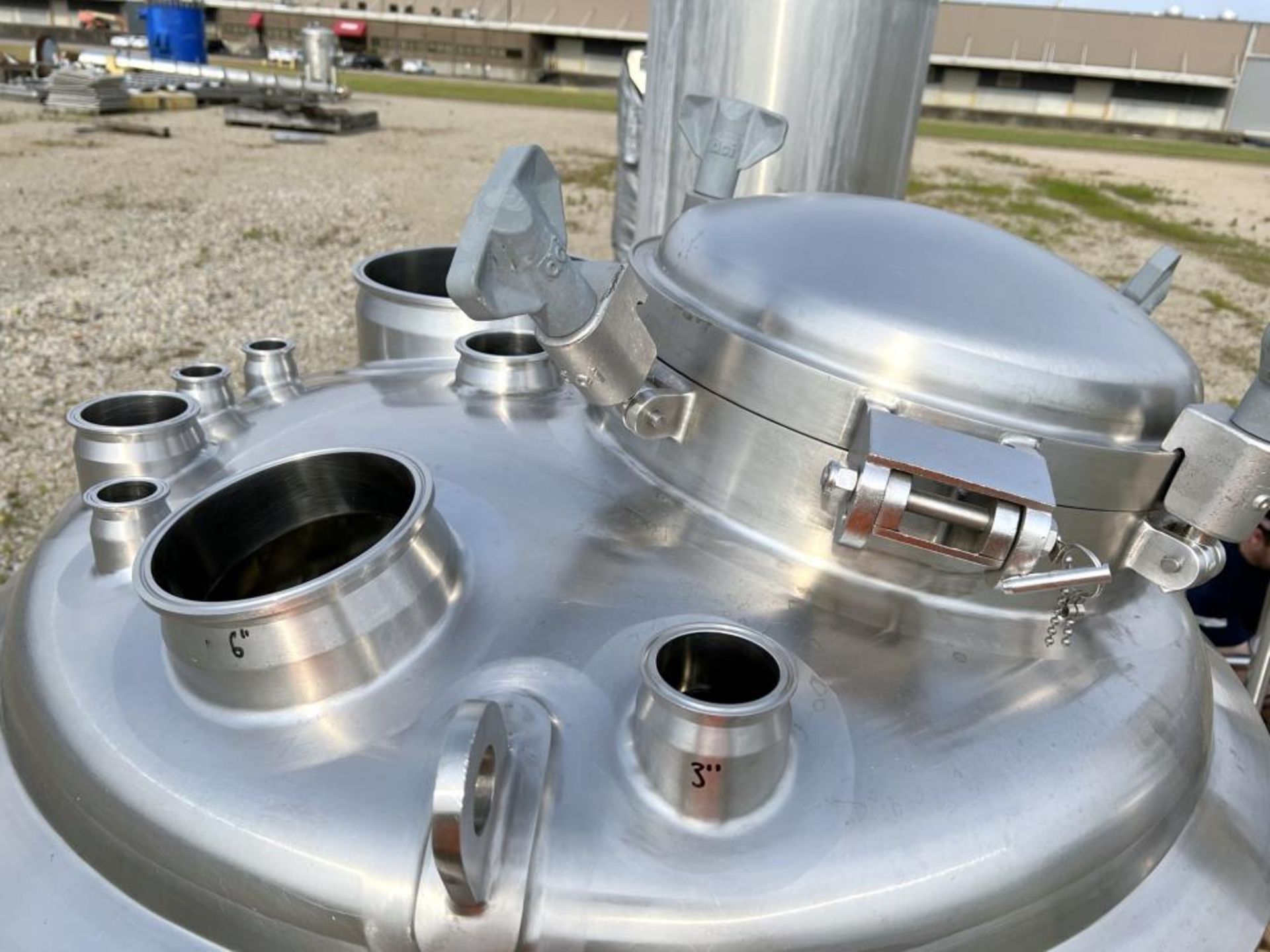 Lot of (2) Used- DCI Reactors, 120 Gallon / 454 Liter Capacity, 316L Stainless Steel, Vertical. - Image 6 of 23