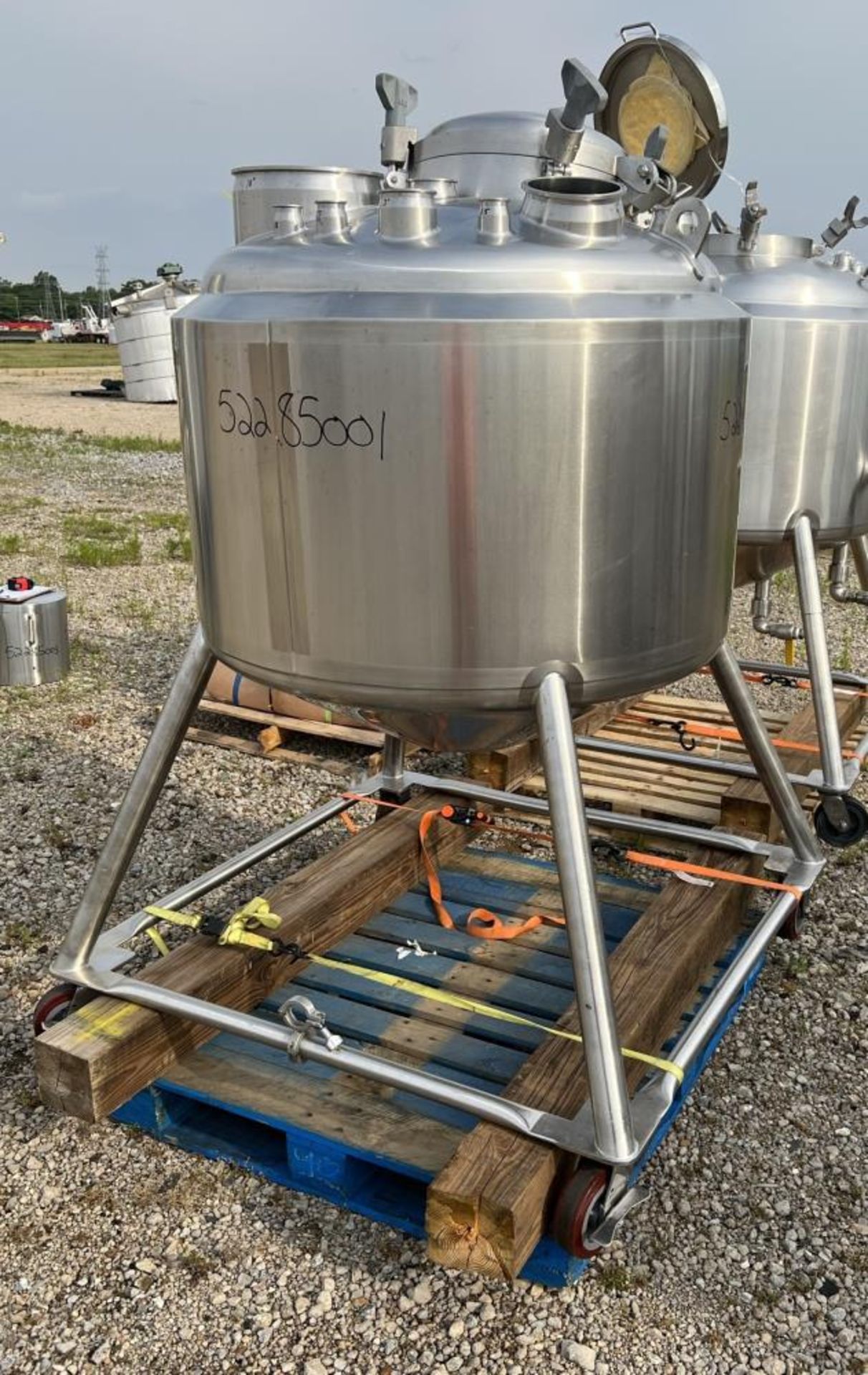 Lot of (2) Used- DCI Reactors, 120 Gallon / 454 Liter Capacity, 316L Stainless Steel, Vertical. - Image 5 of 23