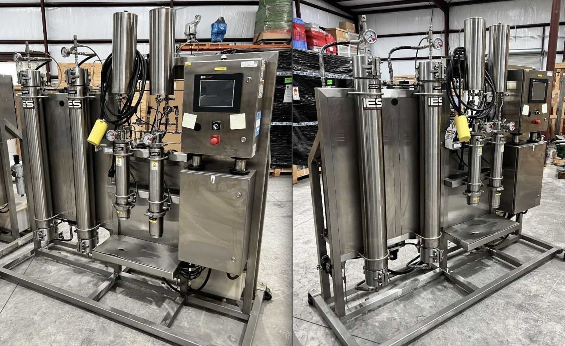 Lot of (2) Used IES 10-2x-2f Closed Loop Supercritical CO2 Extractor Systems. Model CDMH.10-2x-2f