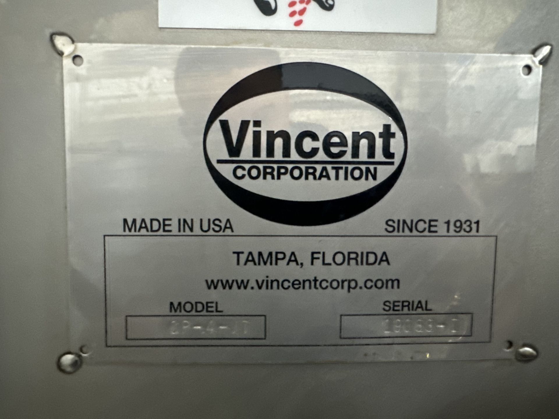 Used Vincent Corporation Compact Screw Press. Model CP-4-VT. - Image 2 of 17